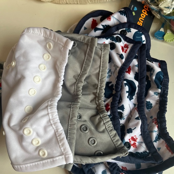 LIGHTLY USED thirsties size one duo wrap cloth diaper covers - Picture 5 of 7
